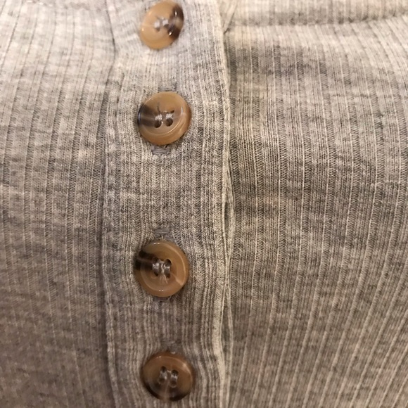 Grey Willow and Root Scrunched Ribbed T-Shirt Dress NWT - Picture 10 of 11